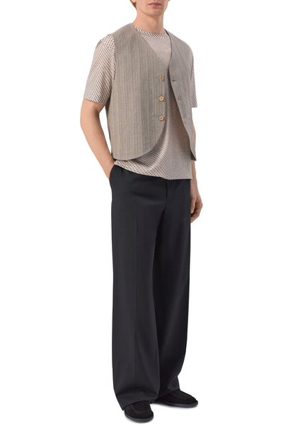 Жилет из шерсти и хлопка EMPORIO ARMANI, арт. EM005622/TE20603, фото 2