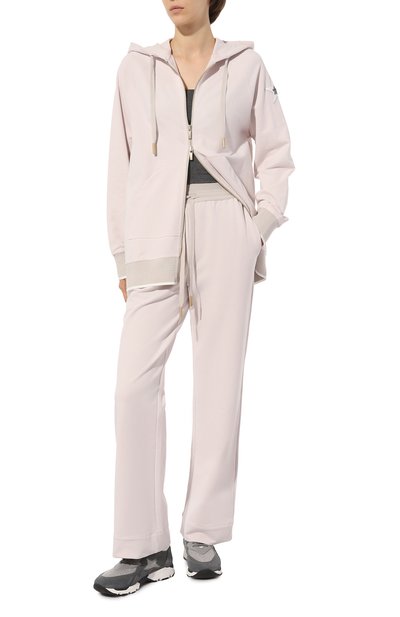 Комбинированные кроссовки iconic LORENA ANTONIAZZI серого цвета по цене 57750 руб., арт. A24209SC09L/4394, фото 2 Комбинированные кроссовки iconic LORENA ANTONIAZZI, арт. A24209SC09L/4394, фото 2