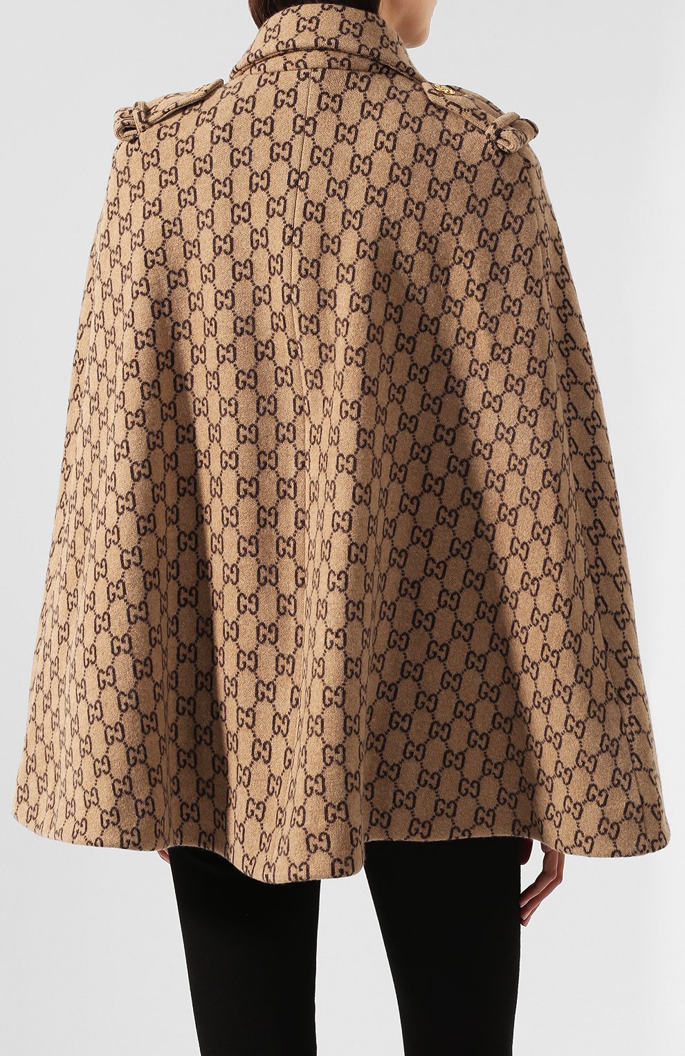Шерстяное пончо GUCCI, арт. 610488/XKA5U, фото 4
