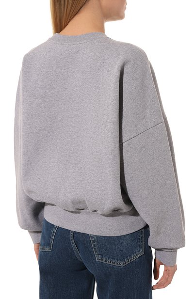 Хлопковый свитшот JW ANDERSON серого цвета по цене 30700 руб., арт. JW0044PG0943 960, фото 4 Хлопковый свитшот JW ANDERSON, арт. JW0044PG0943 960, фото 4