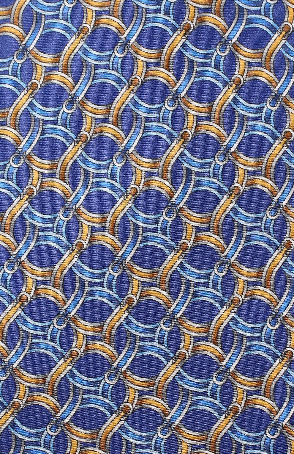 Шелковый галстук ZILLI голубого цвета по цене 28100 руб., арт. 50212/TIES, фото 3 Шелковый галстук ZILLI, арт. 50212/TIES, фото 3