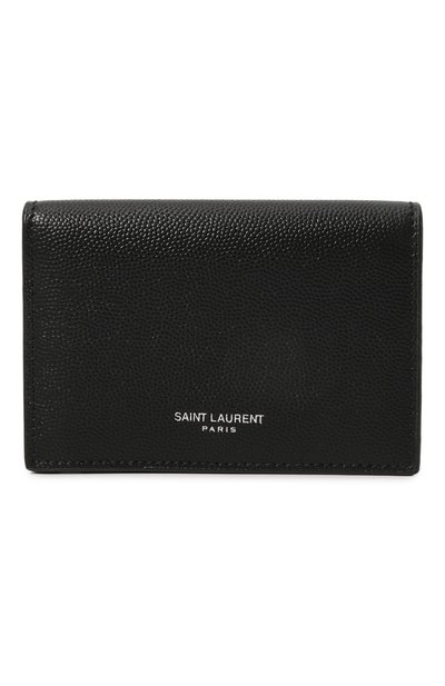 Мужской кожаный футляр для кредитных карт SAINT LAURENT, арт. 469338/BTY7N