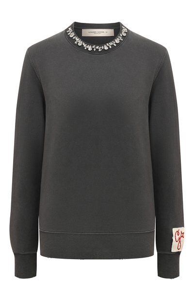 Женский хлопковый свитшот GOLDEN GOOSE DELUXE BRAND, арт. GWP01223.P000672
