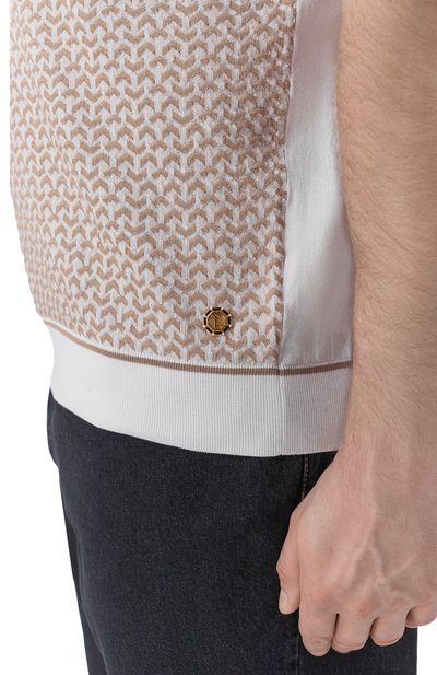 Поло из хлопка и шелка STEFANO RICCI, арт. K212037P31/F26193, фото 5