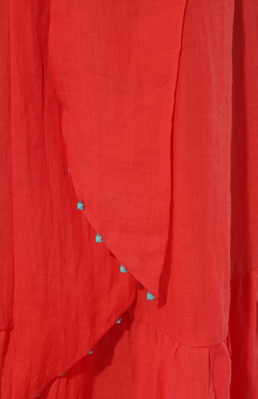 Льняное платье A MERE CO красного цвета по цене 83300 руб., арт. AMC-RSS23-043RL, фото 5 Льняное платье A MERE CO, арт. AMC-RSS23-043RL, фото 5