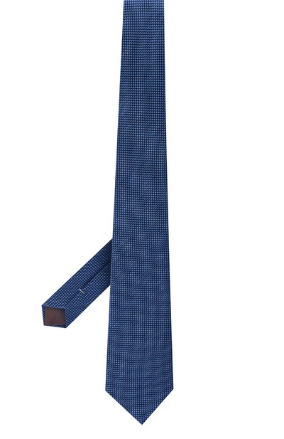 Галстук из шелка и льна CANALI, арт. 18/HJ04592, фото 3