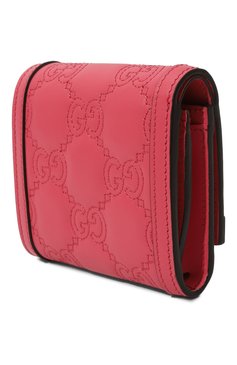 Женские кожаное портмоне GUCCI розового цвета, арт. 723799/UM8IG | Фото 2 (Материал сплава: Проставлено; Материал: Натуральная кожа; Нос: Не проставлено)