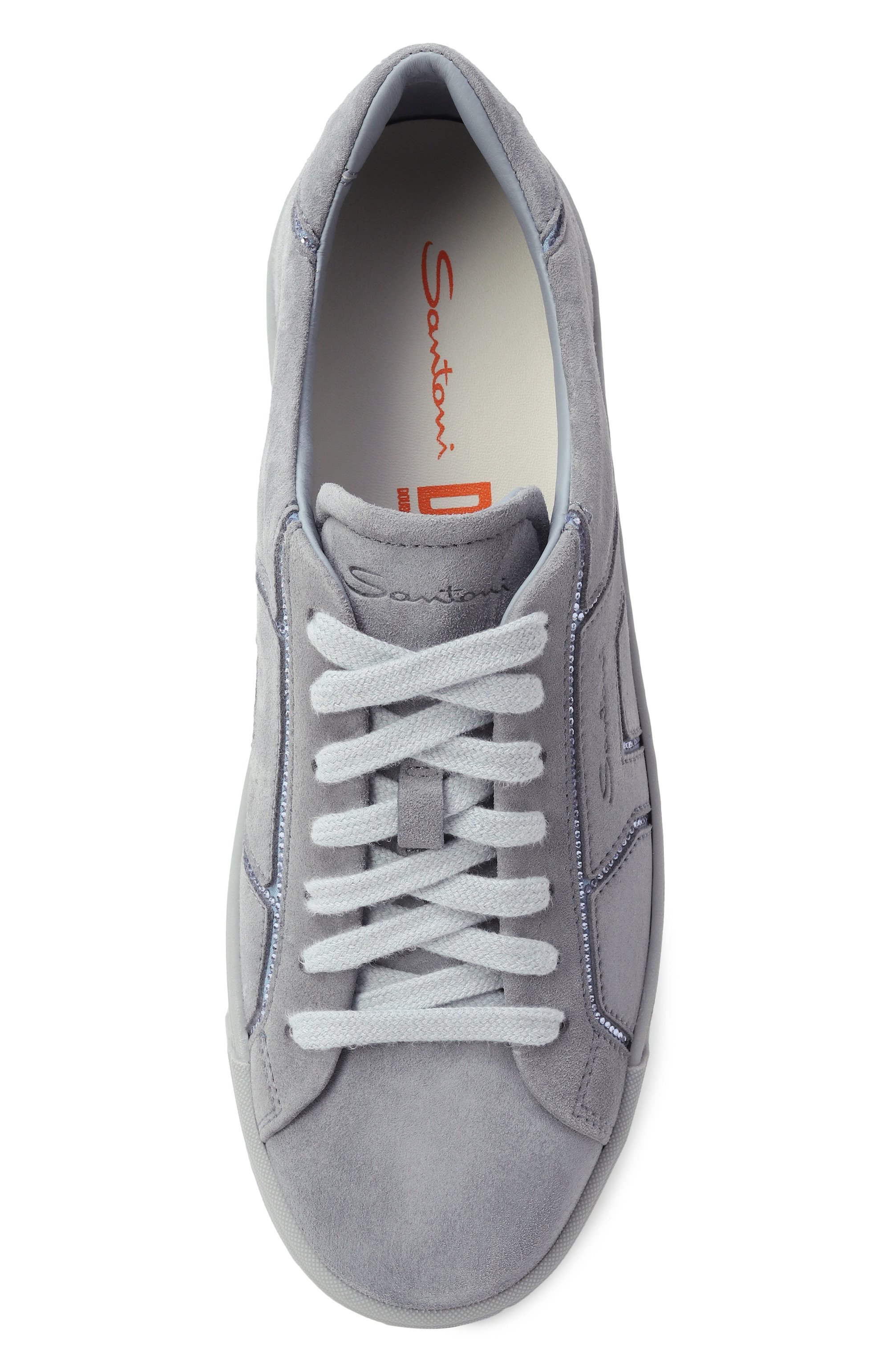 Замшевые кеды SANTONI, арт. WBGG61423AIATDTB, фото 6