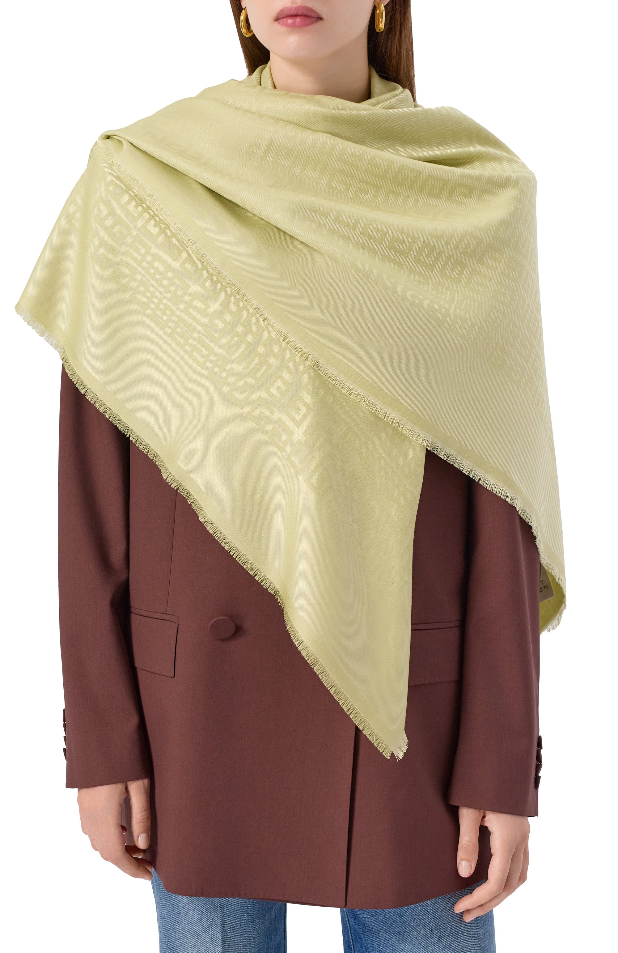 Шаль из шелка и шерсти GIVENCHY, арт. 710003161, фото 2