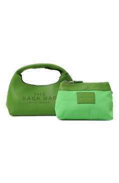 Женская сумка the sack bag mini MARC JACOBS (THE) зеленого цвета, арт. 2F3HSH020H01 | Фото 8 (Материал сплава: Проставлено; Драгоценные камни: Проставлено; Материал: Натуральная кожа; Размер: mini)