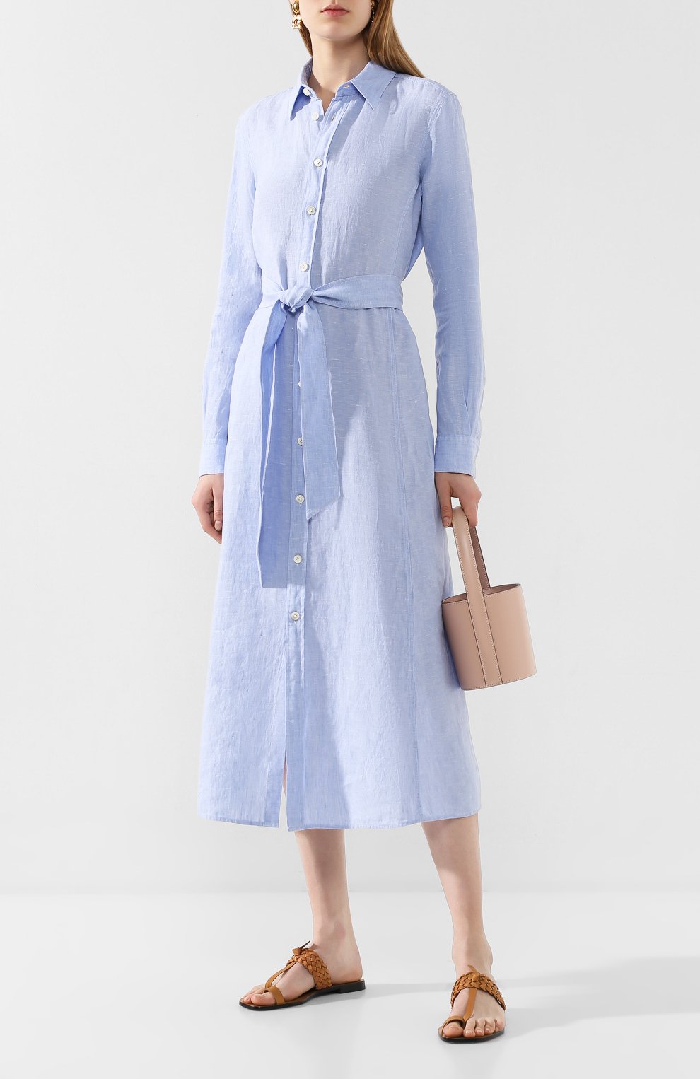 Льняное платье POLO RALPH LAUREN, арт. 211797191, фото 2