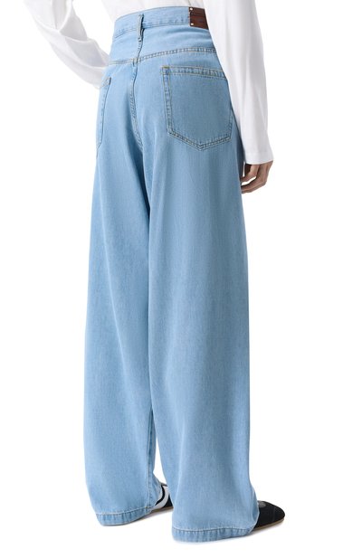 Джинсы DRIES VAN NOTEN голубого цвета по цене 61800 руб., арт. 020940/3385, фото 4 Джинсы DRIES VAN NOTEN, арт. 020940/3385, фото 4