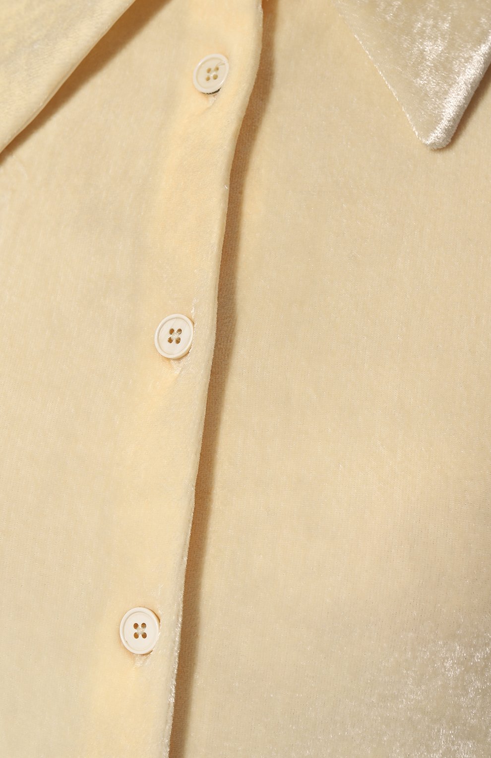 Бархатная рубашка JIL SANDER кремового цвета по цене 99350 руб., арт. J02DL0016-J65006, фото 5 Бархатная рубашка JIL SANDER, арт. J02DL0016-J65006, фото 5