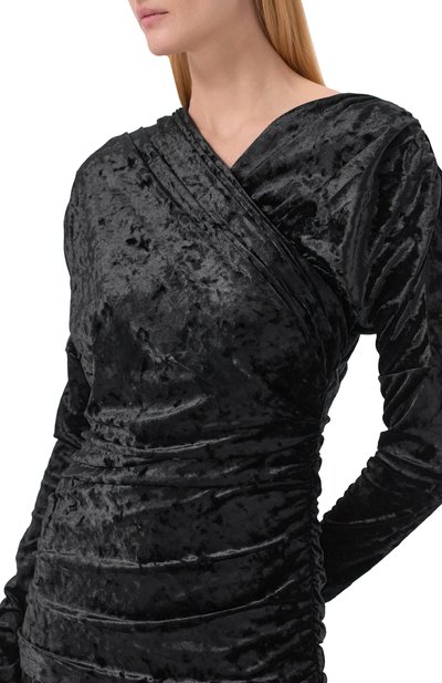 Бархатное платье GANNI, арт. A1030169, фото 4