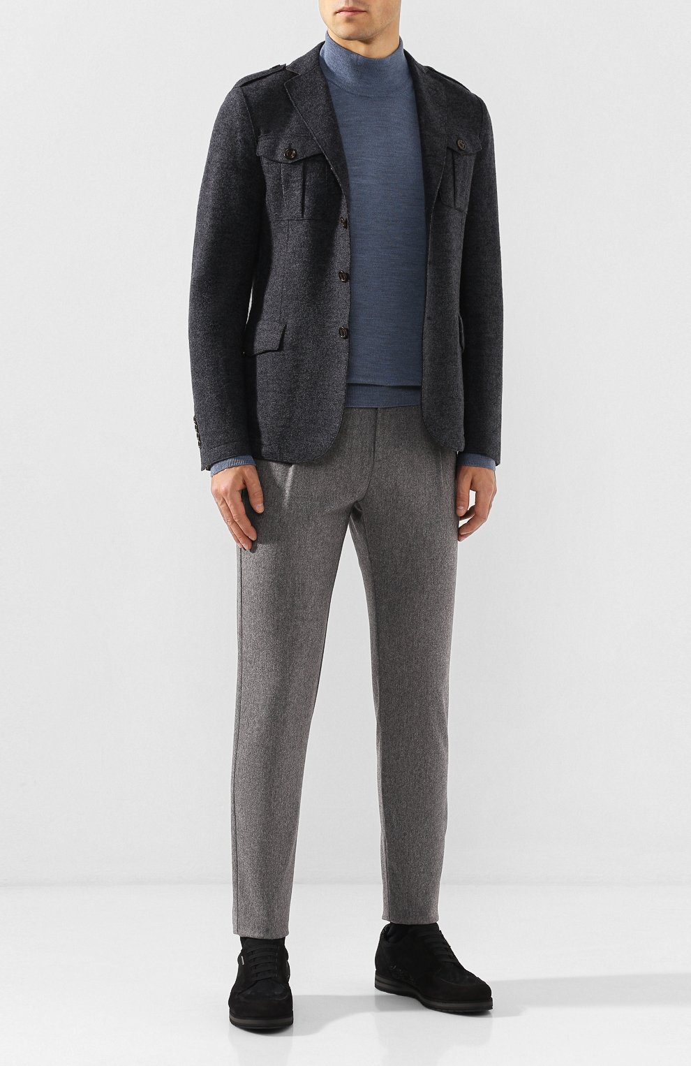 Брюки из смеси шерсти и кашемира ELEVENTY PLATINUM, арт. 979PA0341 JAC28012, фото 2