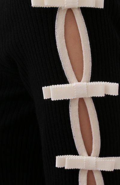 Платье из вискозы REDVALENTINO черного цвета по цене 59950 руб., арт. VR3KD02I/5NM, фото 5 Платье из вискозы REDVALENTINO, арт. VR3KD02I/5NM, фото 5