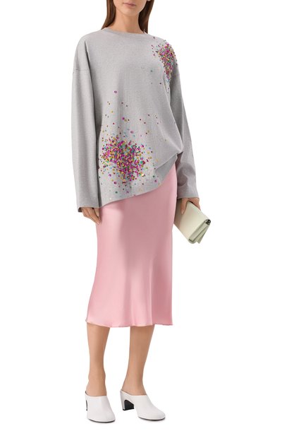 Хлопковый лонгслив с отделкой пайетками DRIES VAN NOTEN, арт. 131119/3603, фото 2