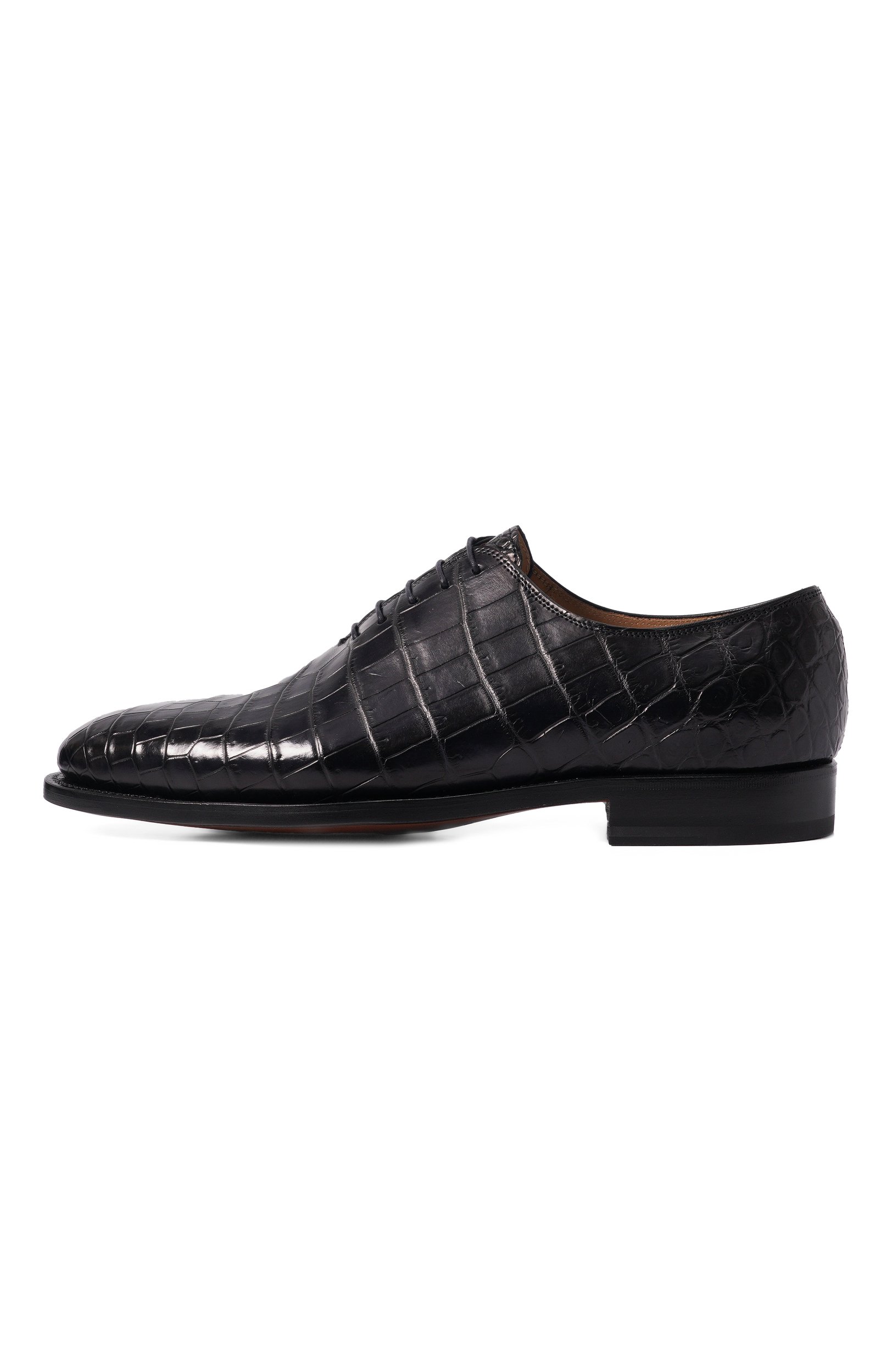 Оксфорды из кожи крокодила KITON, арт. USSA097N00102, фото 3