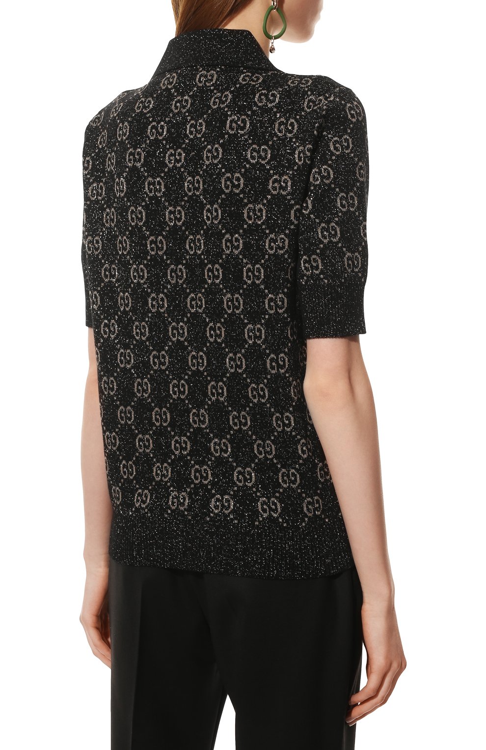Хлопковое поло GUCCI, арт. 678435/XKB54, фото 4