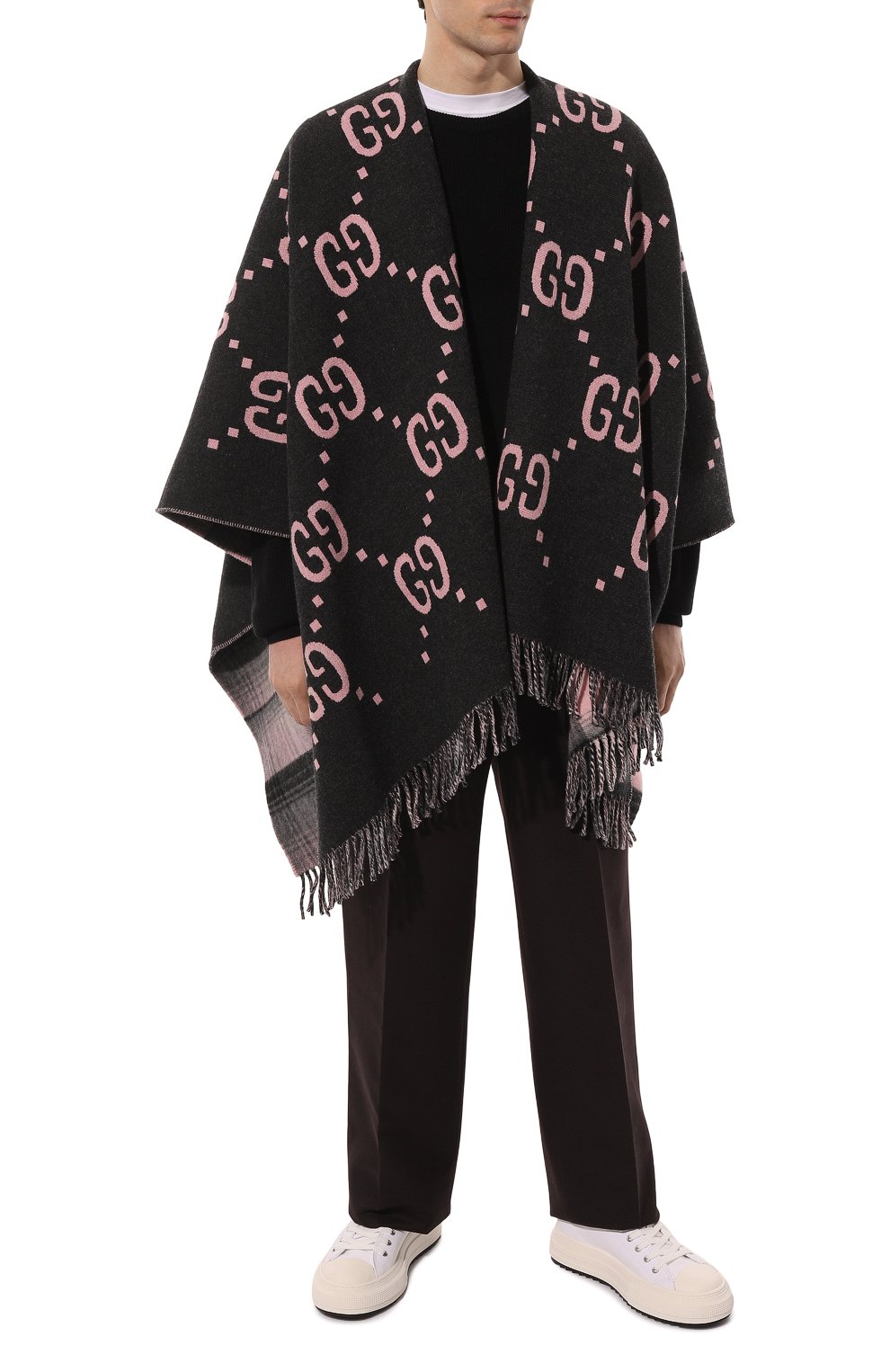 Двустороннее пончо GUCCI, арт. 553118 3G200, фото 6