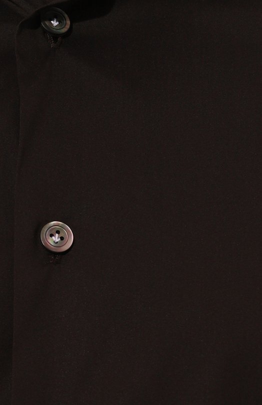 Хлопковая сорочка Kiton UCIH0865407 Коричневый  UCIH0865407 Фото 6