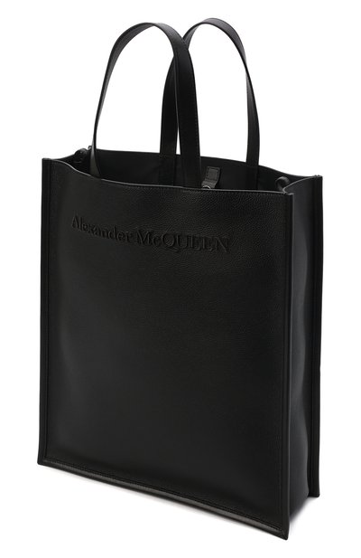 Кожаная сумка-шопер north south ALEXANDER MCQUEEN черного цвета по цене 156500 руб., арт. 668591/1AAET, фото 5 Кожаная сумка-шопер north south ALEXANDER MCQUEEN, арт. 668591/1AAET, фото 5