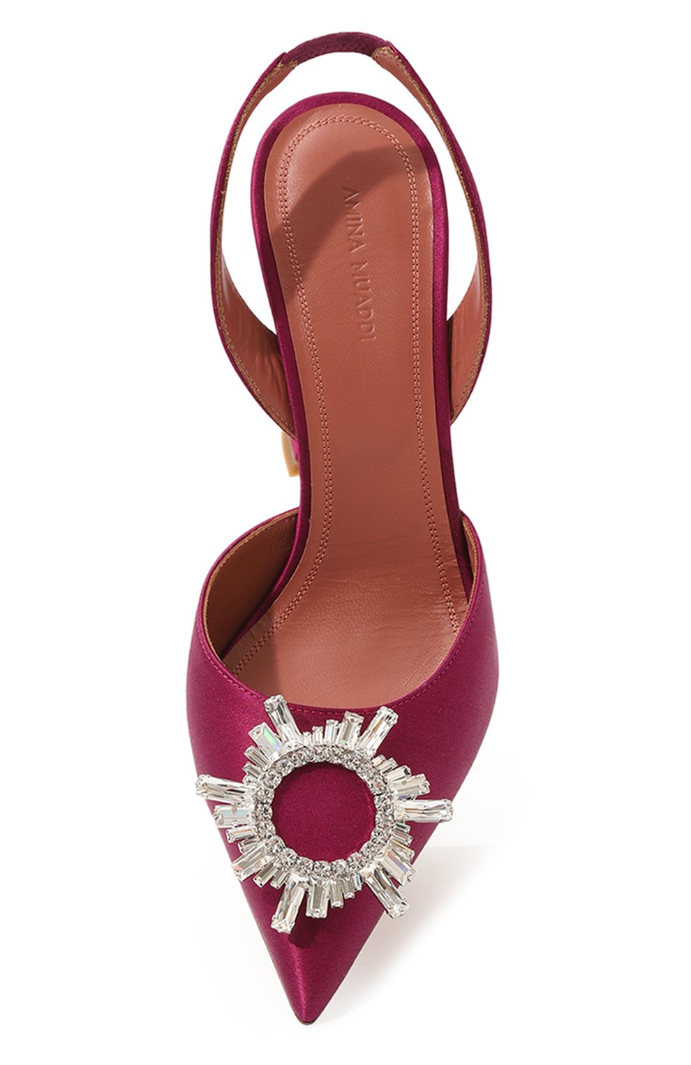 Текстильные туфли begum AMINA MUADDI, арт. BEGUM SLING/SATIN/NUDE, фото 6