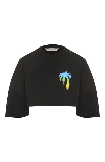 Женская хлопковая футболка PALM ANGELS, арт. PWAA054F22JER0021055