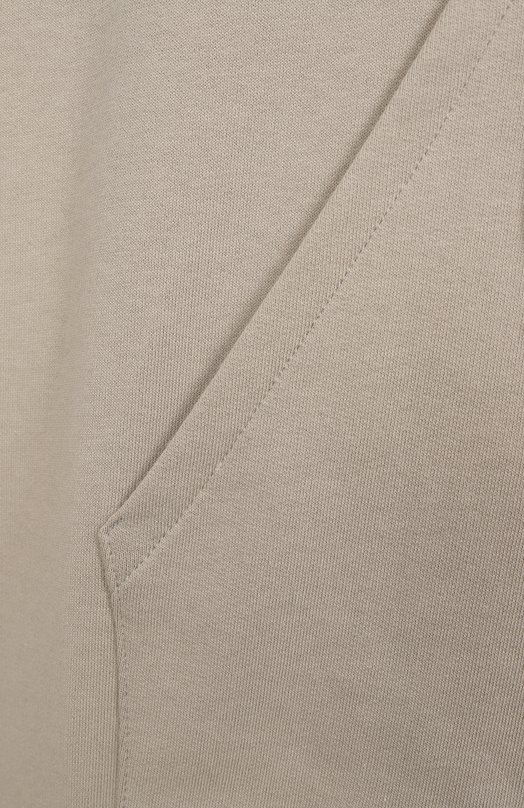 Хлопковая толстовка Rick Owens x Champion Rick Owens CM01E1663/CHFE Бежевый  CM01E1663/CHFE Фото 6