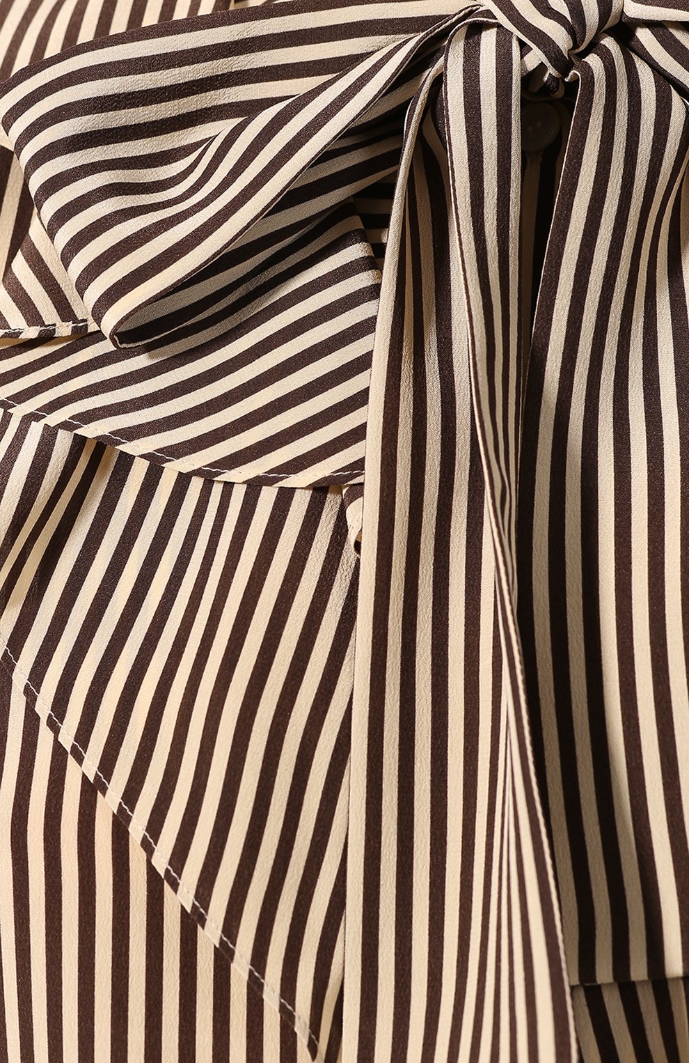 Шелковая блузка CELINE бежевого цвета по цене 170500 руб., арт. 2B213104J, фото 5 Шелковая блузка CELINE, арт. 2B213104J, фото 5