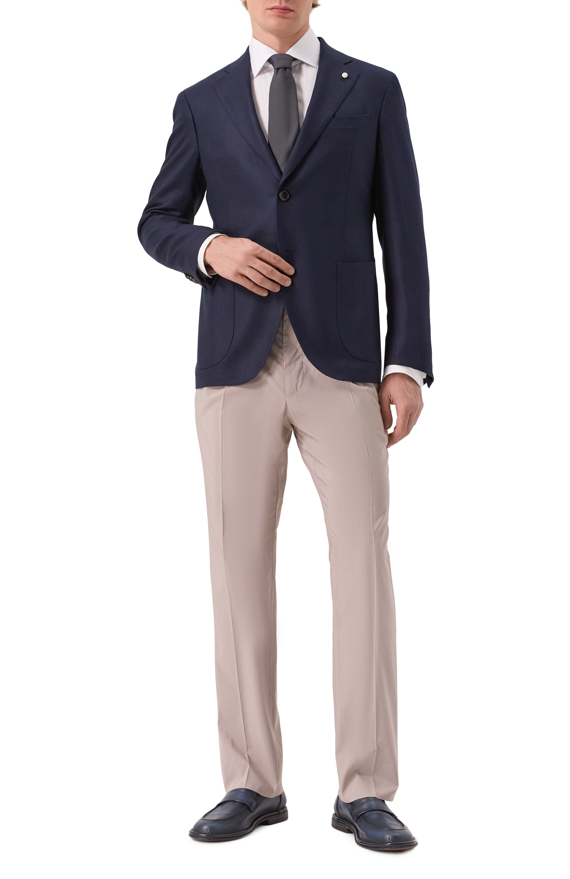 Брюки из хлопка и шелка CORNELIANI, арт. 254545-2514528, фото 2