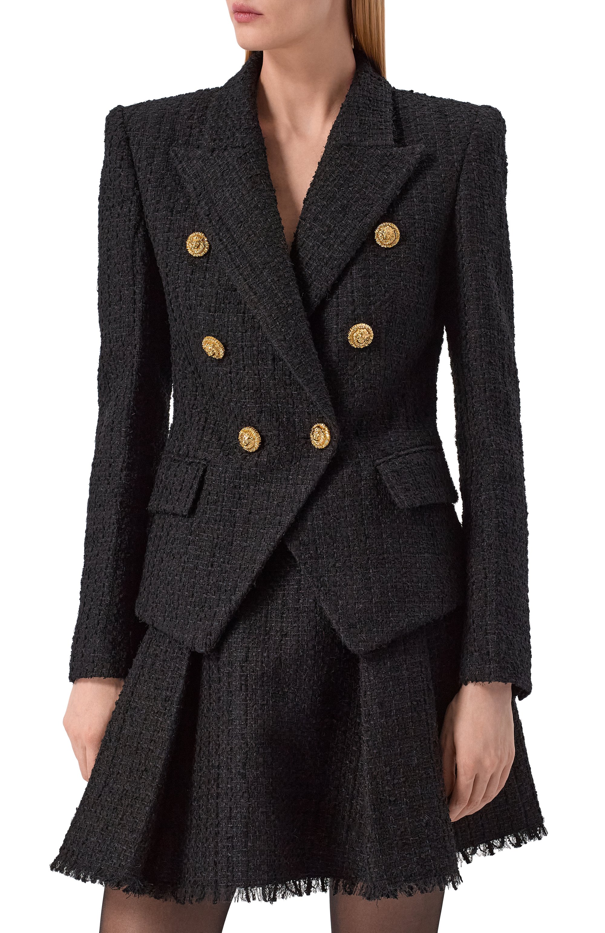 Твидовый жакет BALMAIN, арт. GF1SI505/XL81, фото 3