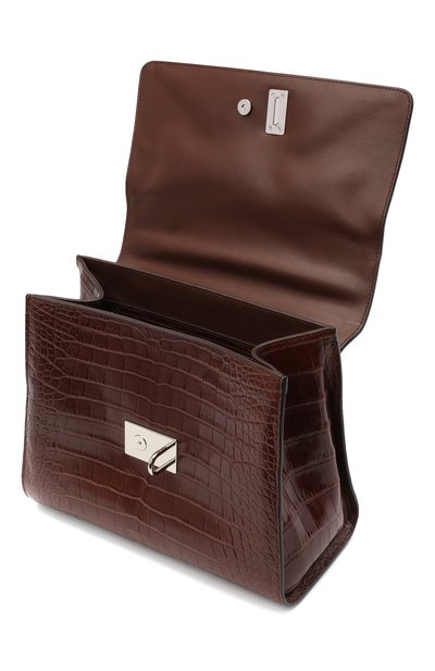 Сумка monica из кожи крокодила DOLCE & GABBANA темно-коричневого цвета по цене 2270000 руб., арт. 0116/BB5825/A2014, фото 4 Сумка monica из кожи крокодила DOLCE & GABBANA, арт. 0116/BB5825/A2014, фото 4