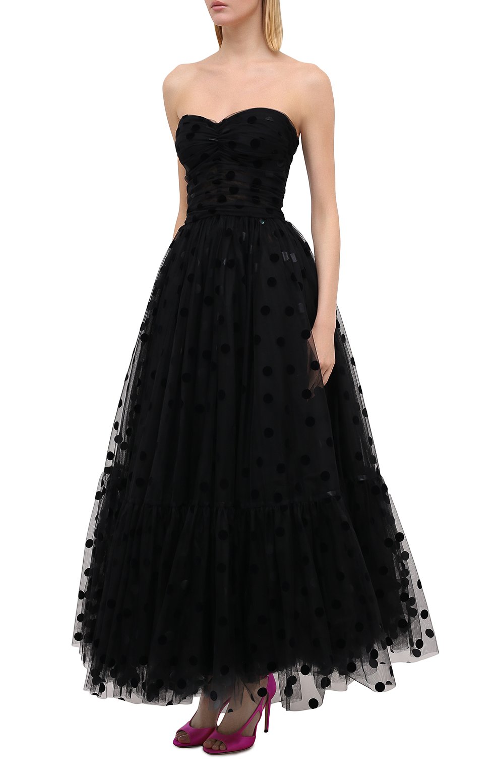 Платье DOLCE & GABBANA черного цвета по цене 748500 руб., арт. F6J7LT/FLSC3, фото 3 Платье DOLCE & GABBANA, арт. F6J7LT/FLSC3, фото 3