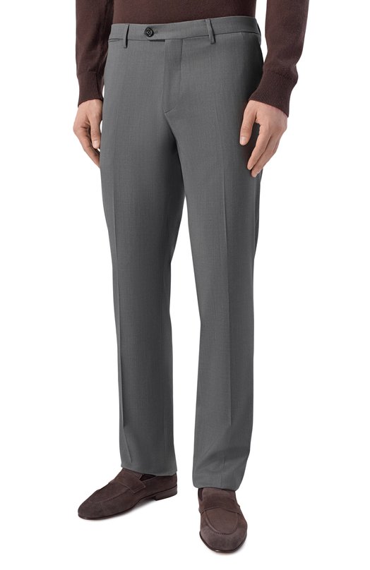 Шерстяные брюки Berwich ZIP/1/ZG1456X Серый  ZIP/1/ZG1456X Фото 3