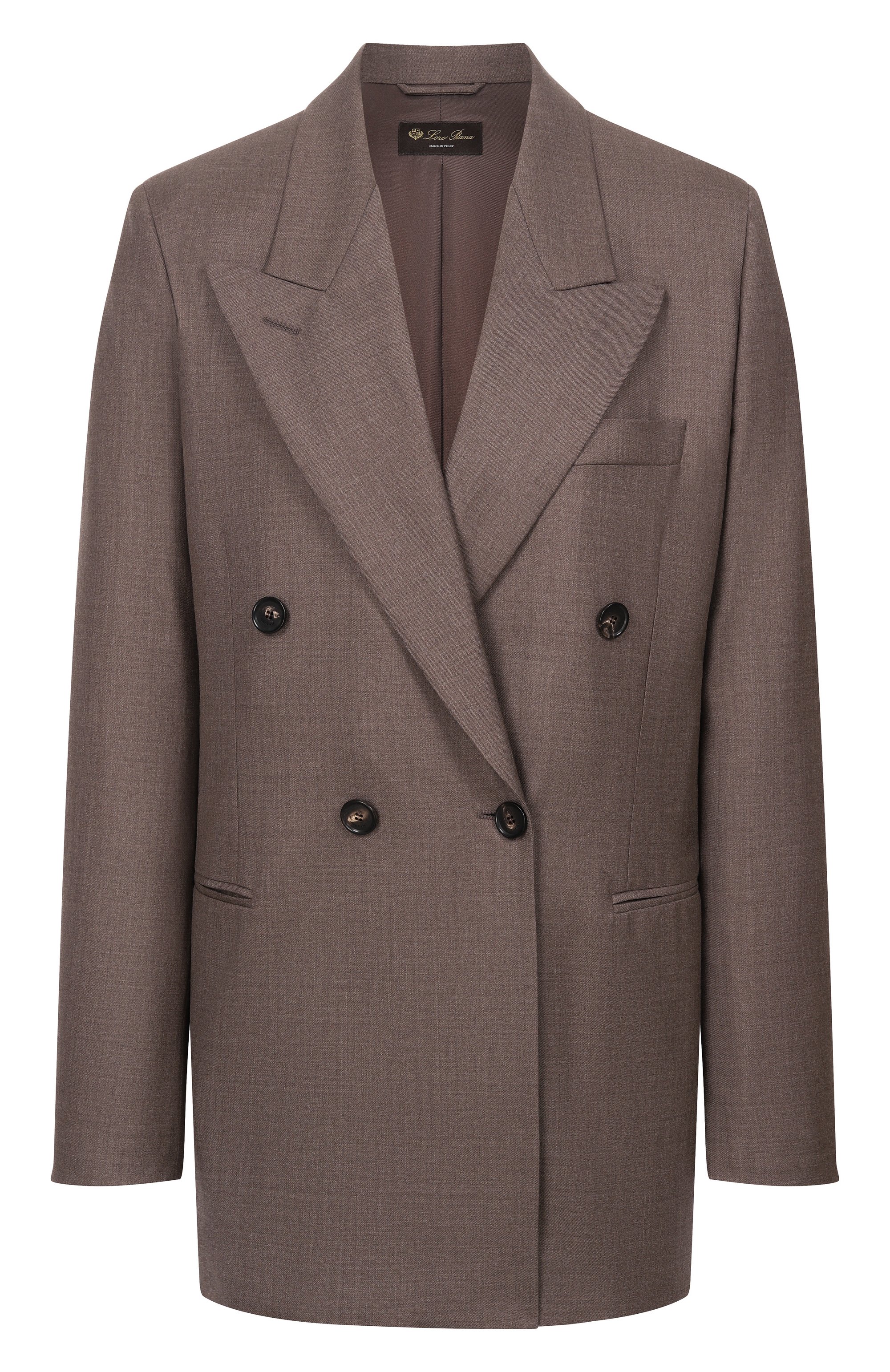 Шерстяной жакет LORO PIANA коричневого цвета по цене 512500 руб., арт. FA05954, фото 1 Шерстяной жакет LORO PIANA, арт. FA05954, фото 1