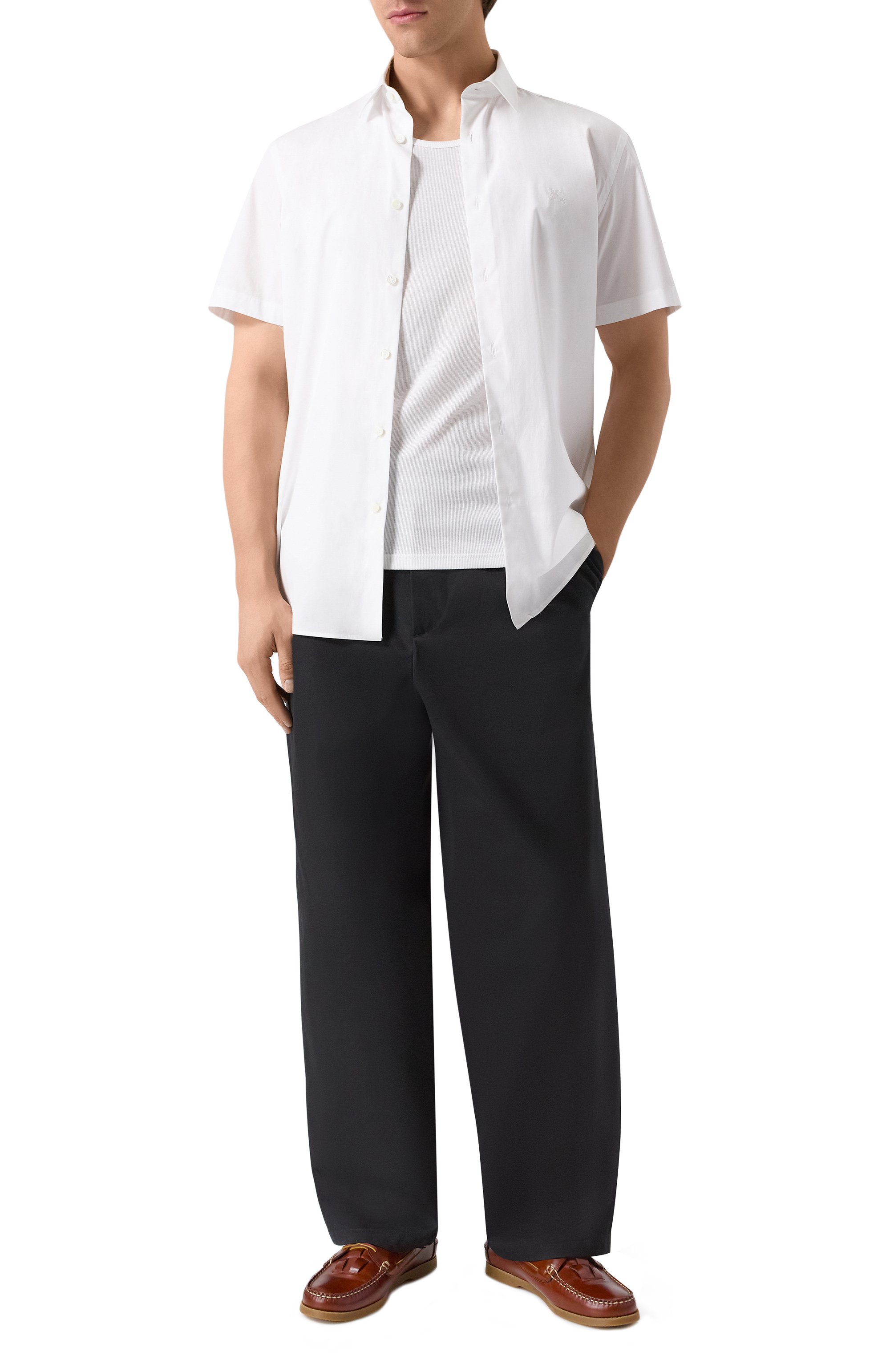 Хлопковая рубашка BURBERRY, арт. 8079594, фото 2