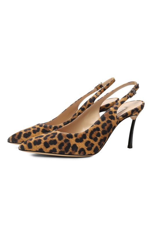 Замшевые туфли Malesia Blade Casadei 1G660A080T/MALES Леопардовый 1G660A080T/MALES