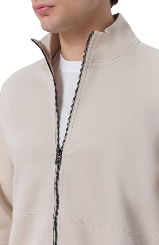 Хлопковая толстовка Bogner 88189497 Бежевый  88189497 Фото 5