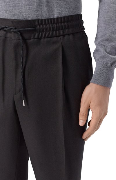 Брюки из лиоцелла и хлопка HUGO черного цвета по цене 18950 руб., арт. 50554856, фото 5 Брюки из лиоцелла и хлопка HUGO, арт. 50554856, фото 5