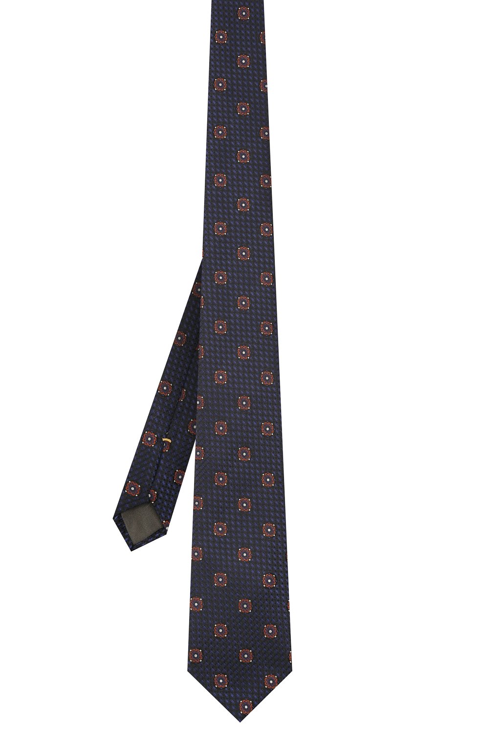 Шелковый галстук CANALI темно-синего цвета по цене 12700 руб., арт. 18/HJ03299, фото 2 Шелковый галстук CANALI, арт. 18/HJ03299, фото 2