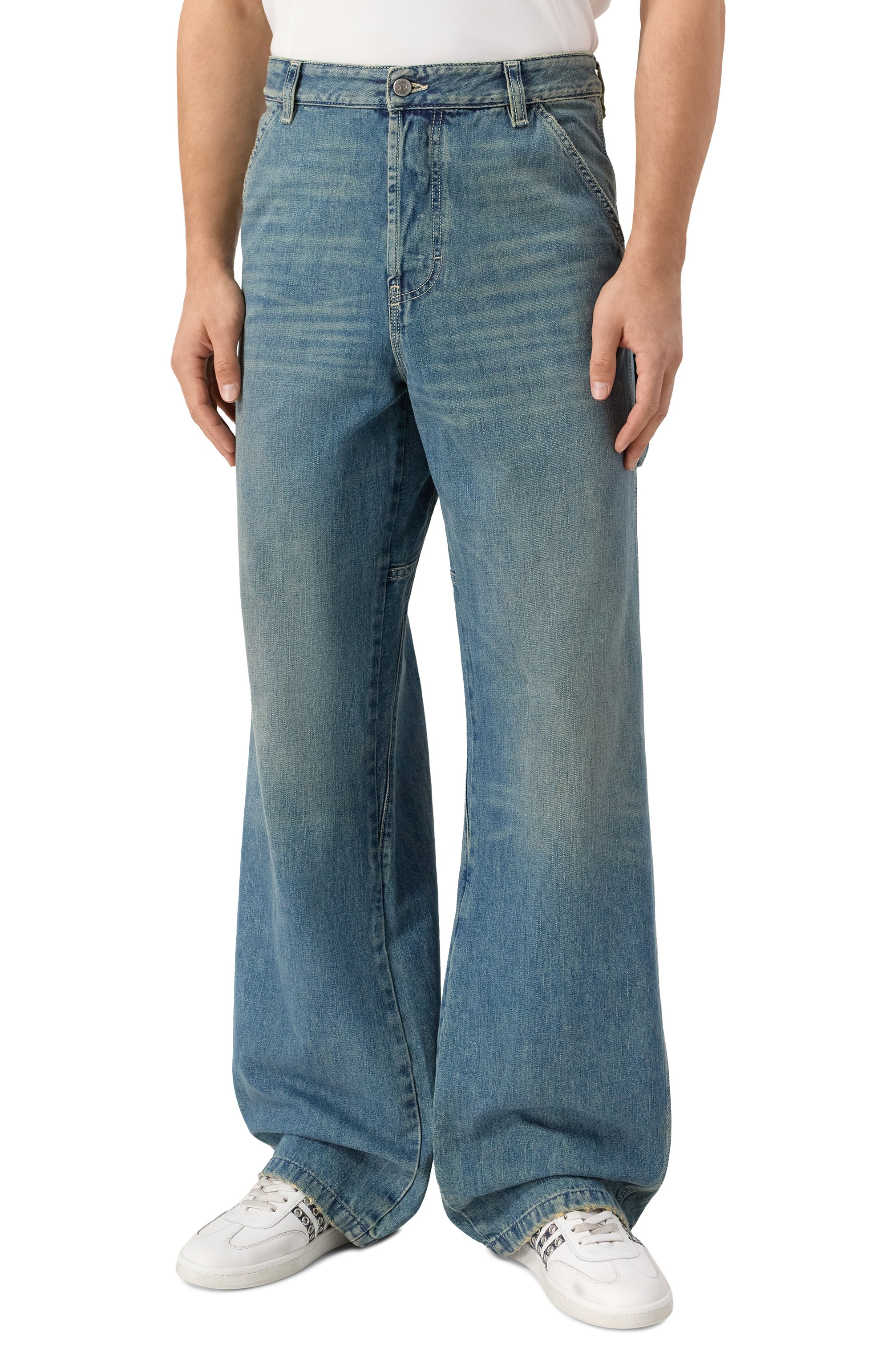 Джинсы d-livery DIESEL голубого цвета по цене 33850 руб., арт. A19266/068SK, фото 3 Джинсы d-livery DIESEL, арт. A19266/068SK, фото 3