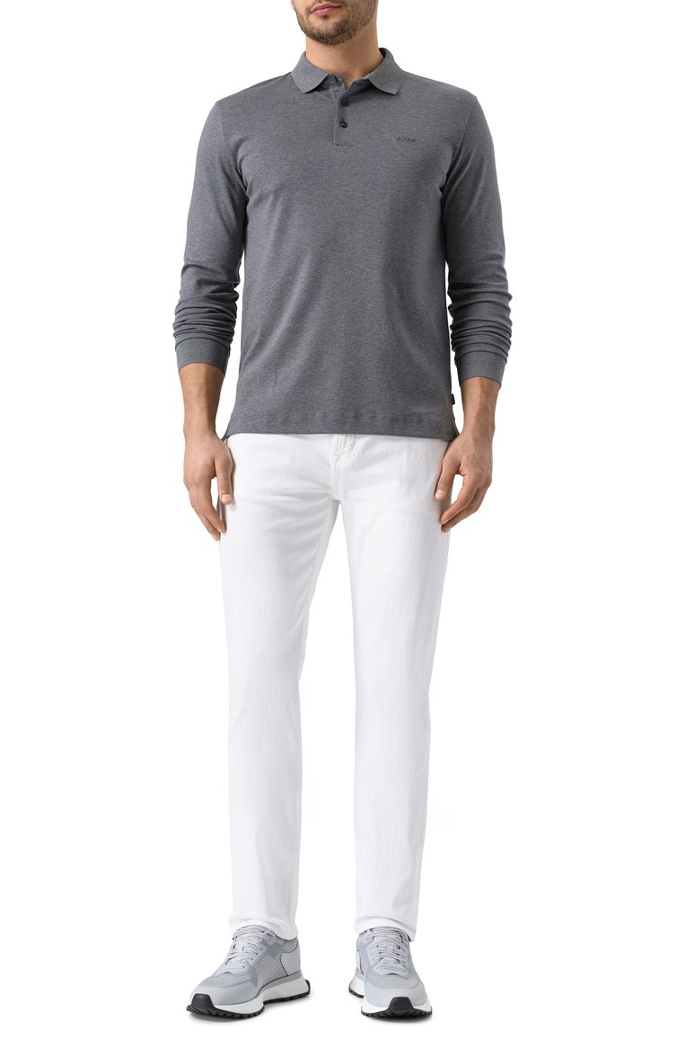 Мужские джинсы straight 7 FOR ALL MANKIND белого цвета, арт. JSSC4450PL | Фото 2 (Длина (брюки, джинсы): Стандартные; Материал внешний: Деним, Хлопок, Синтетический материал; Кросс-КТ: Деним; Силуэт М (брюки): Прямые; Стили: Повседневный; Детали: Однотонный; Автоматизация ТО: Проставлено; Автоматизация состава: Проставлено)