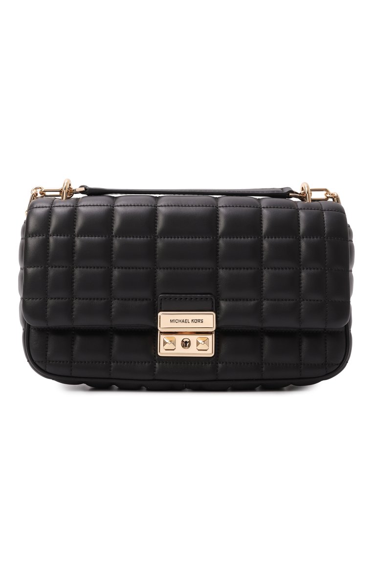 Женская сумка tribeca large MICHAEL MICHAEL KORS черного цвета, арт. 30R4G2RL7L | Фото 1 (Ремень/цепочка: На ремешке; Материал: Натуральная кожа; Размер: large)