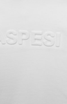 Детский хлопковое худи ASPESI белого цвета, арт. S25007MFM0123 | Фото 3 (Рукава: Длинные; Материал внешний: Хлопок; Мальчики Кросс-КТ: Толстовка-спорт, Худи-одежда; Ростовка одежда: 10 - 11 лет | 140 - 146см, 12 лет | 152 см)