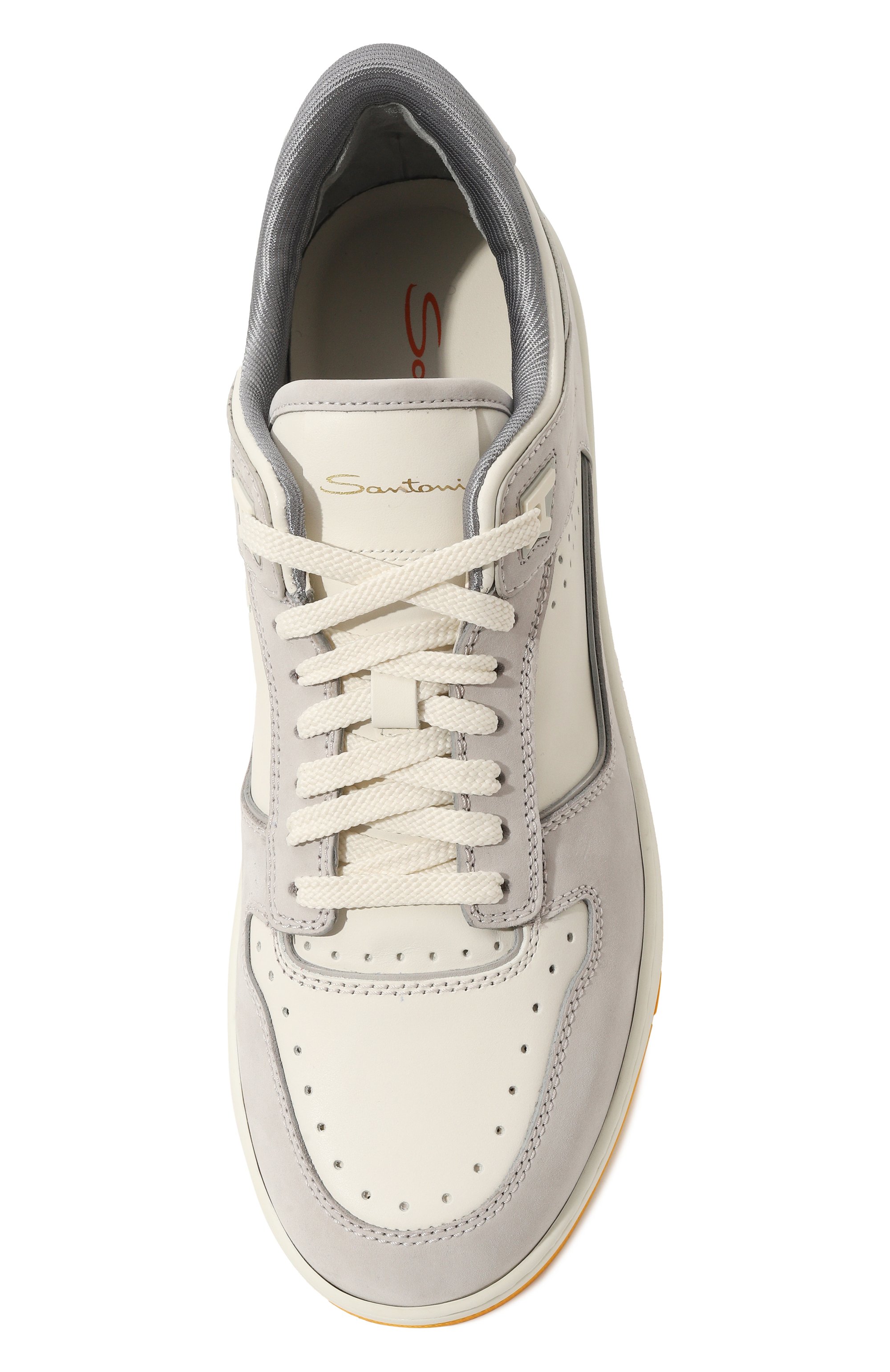 Кожаные кеды sneak air SANTONI, арт. MBSA21865BIGHSZ8, фото 6