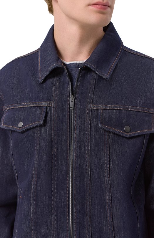 Джинсовая куртка MVST M26.2PM.J001/F116 WASHED RAW INDIG0 Синий  M26.2PM.J001/F116 WASHED RAW INDIG0 Фото 5