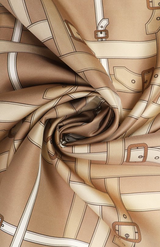 Шелковый платок Burberry 8122315 Бежевый  8122315 Фото 3