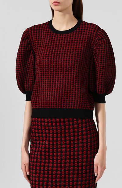 Пуловер из вискозы REDVALENTINO черного цвета по цене 29950 руб., арт. SR3KCB58/4GL, фото 3 Пуловер из вискозы REDVALENTINO, арт. SR3KCB58/4GL, фото 3