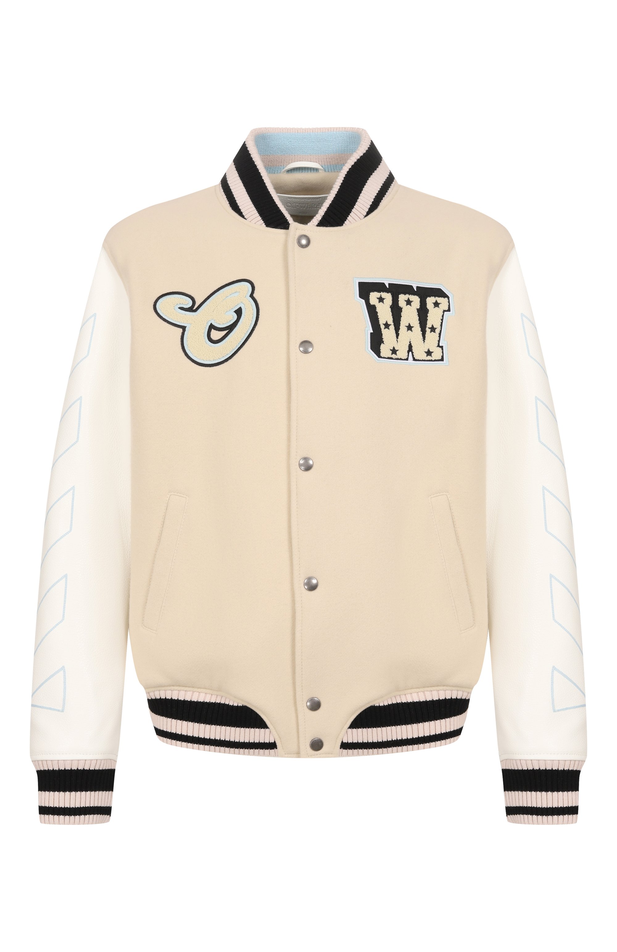 Шерстяной бомбер OFF-WHITE, арт. 0MJA122S26LEA002, фото 1